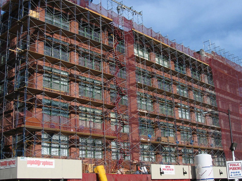 scaffolding facade