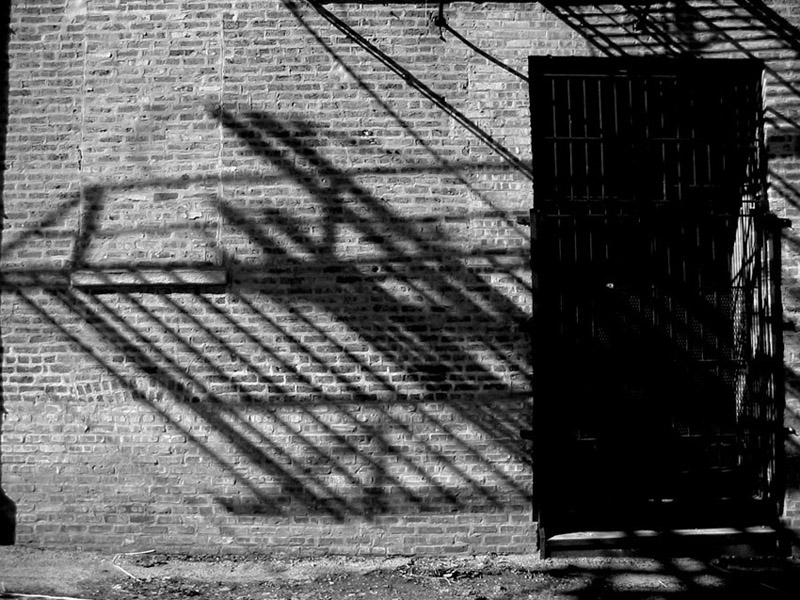 fire escape shadow