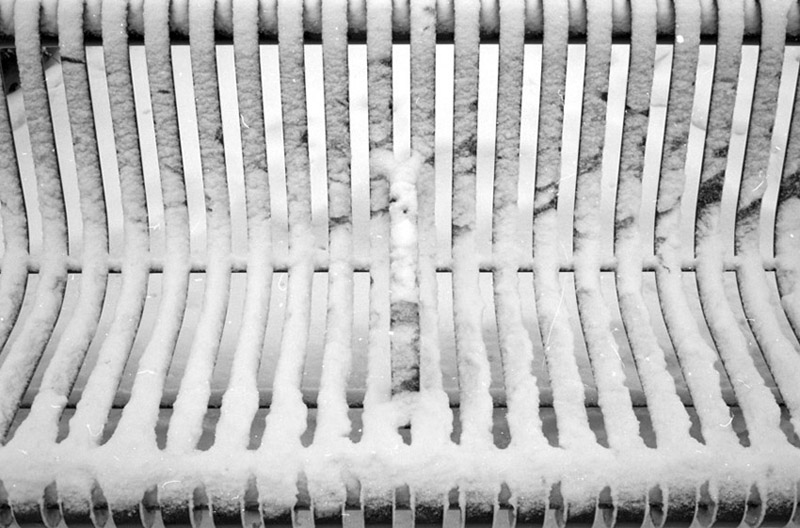 snowy bench 3