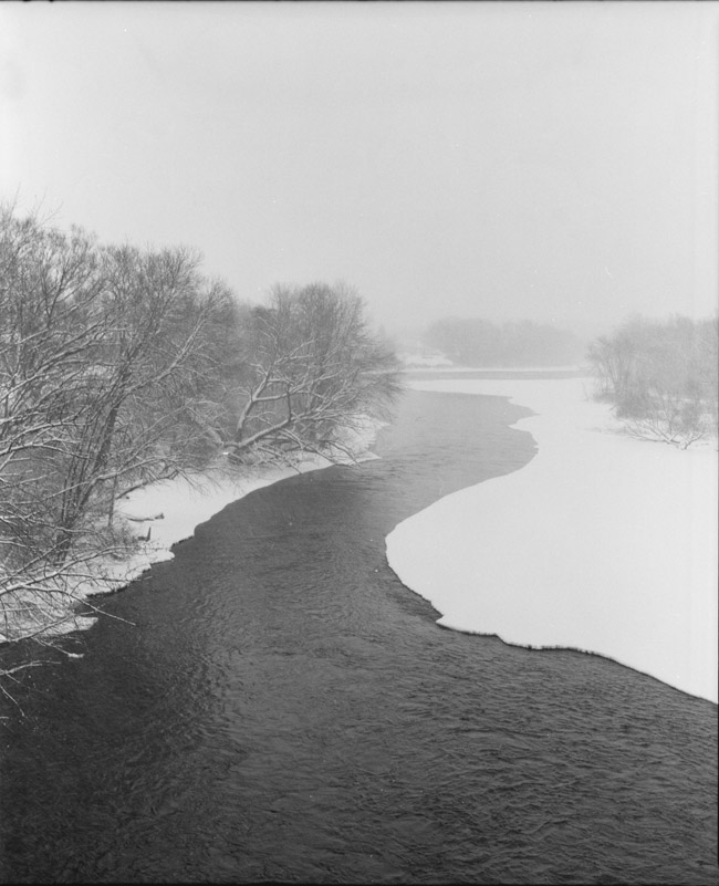frozen wisconsin river