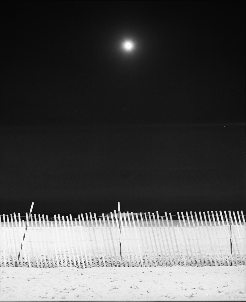 moon and fence
