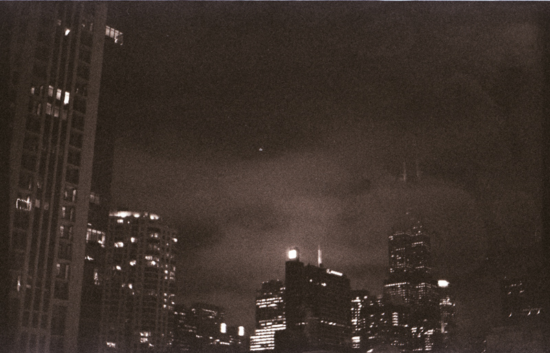 Foggy Sears at Night