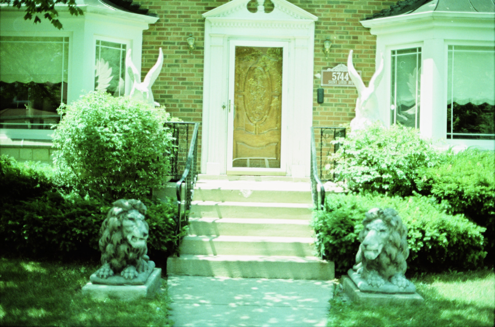 Doorstep Lions and Eagles