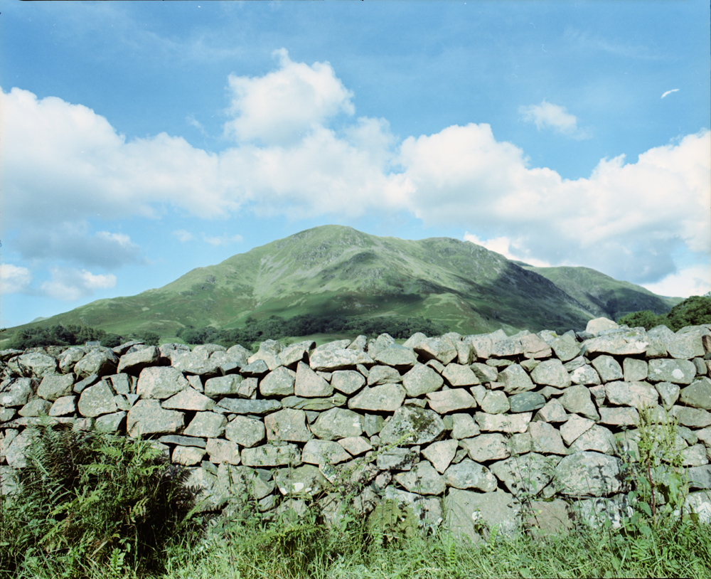 Lake District Stone Wall in Color