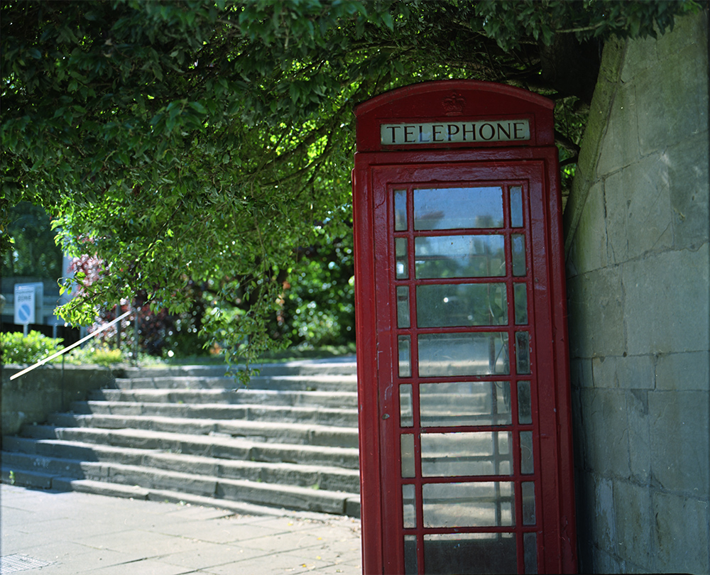 Phone Booth and Steps