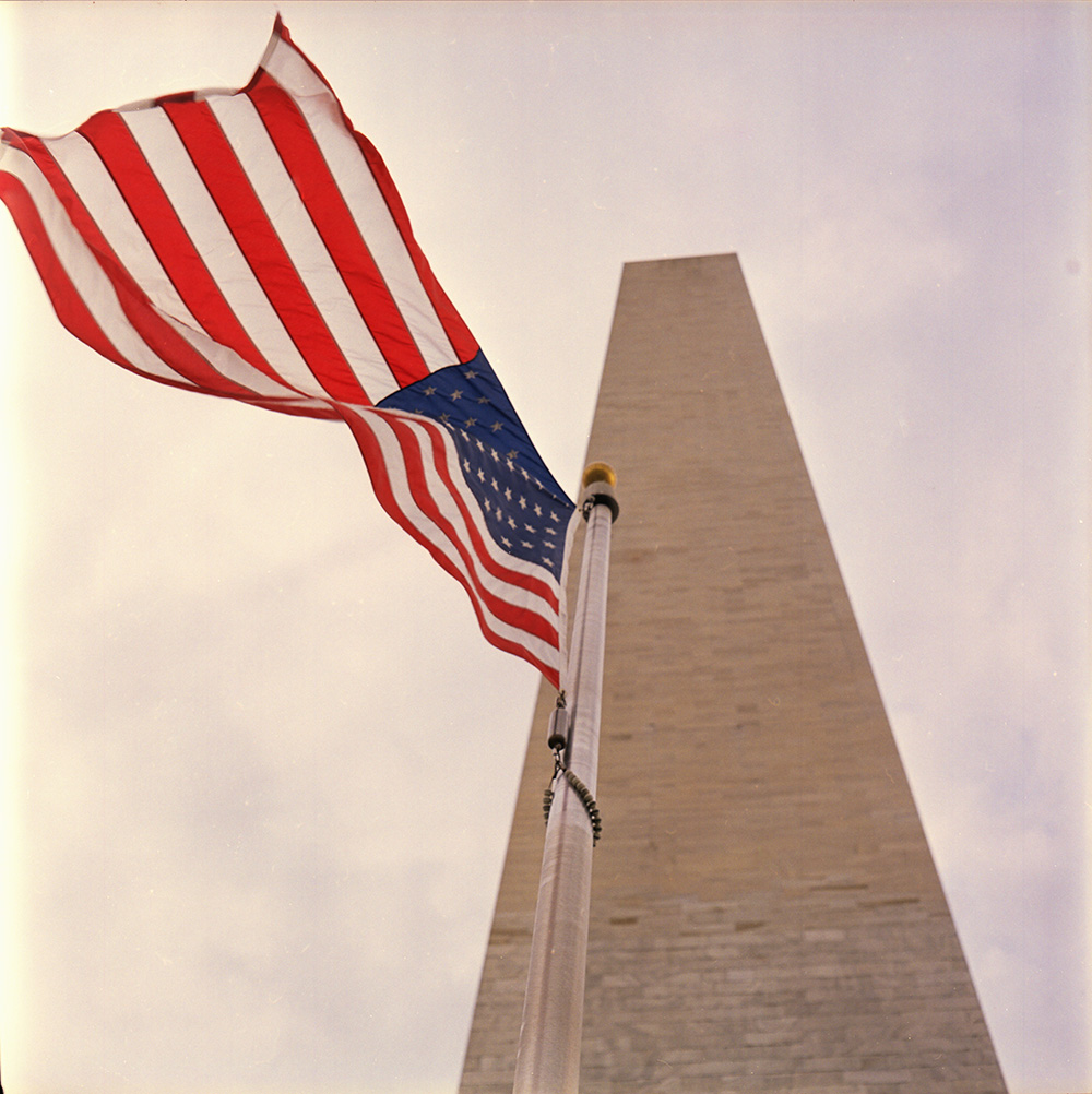 Flag and Washington