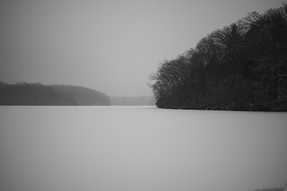 Treelines on Frozen Lake