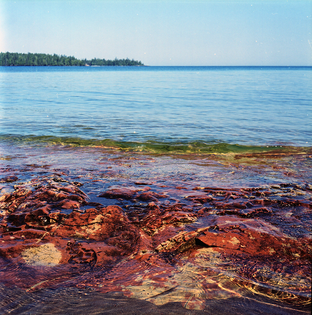 Red Rocks on Shore