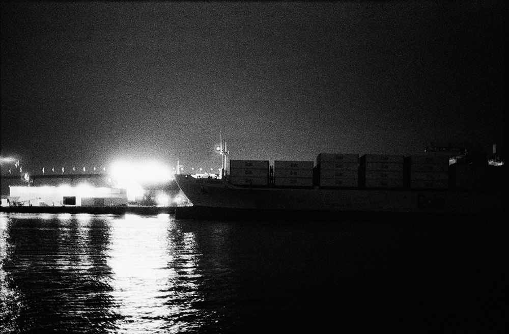 Ship in San Diego Harbor