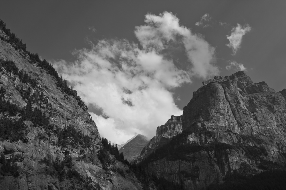 Mountains Above Lauterbrunnen Valley