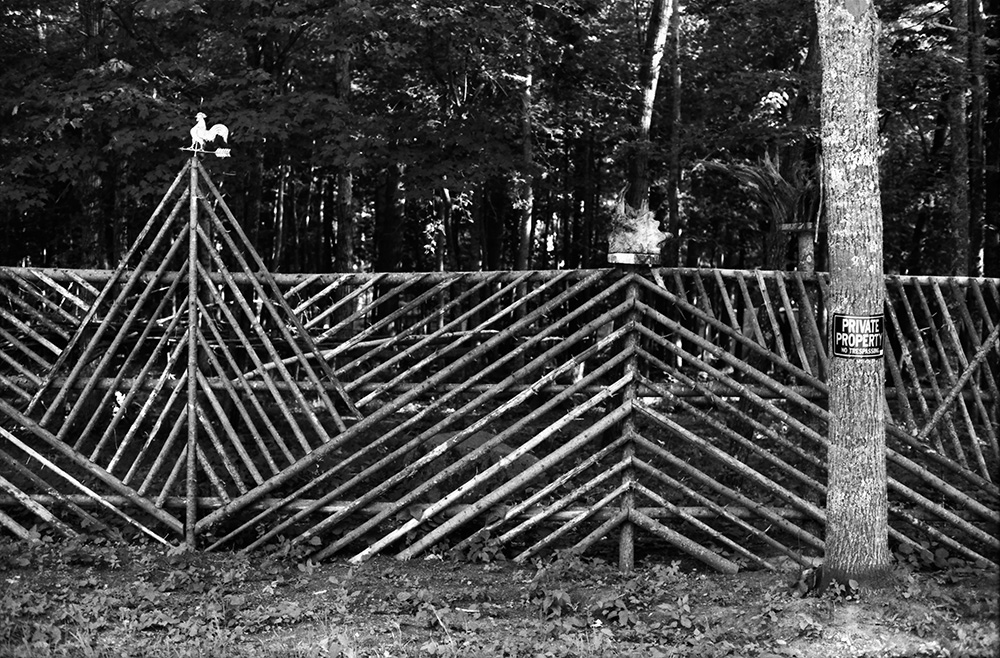 Elaborate Log Fence 1
