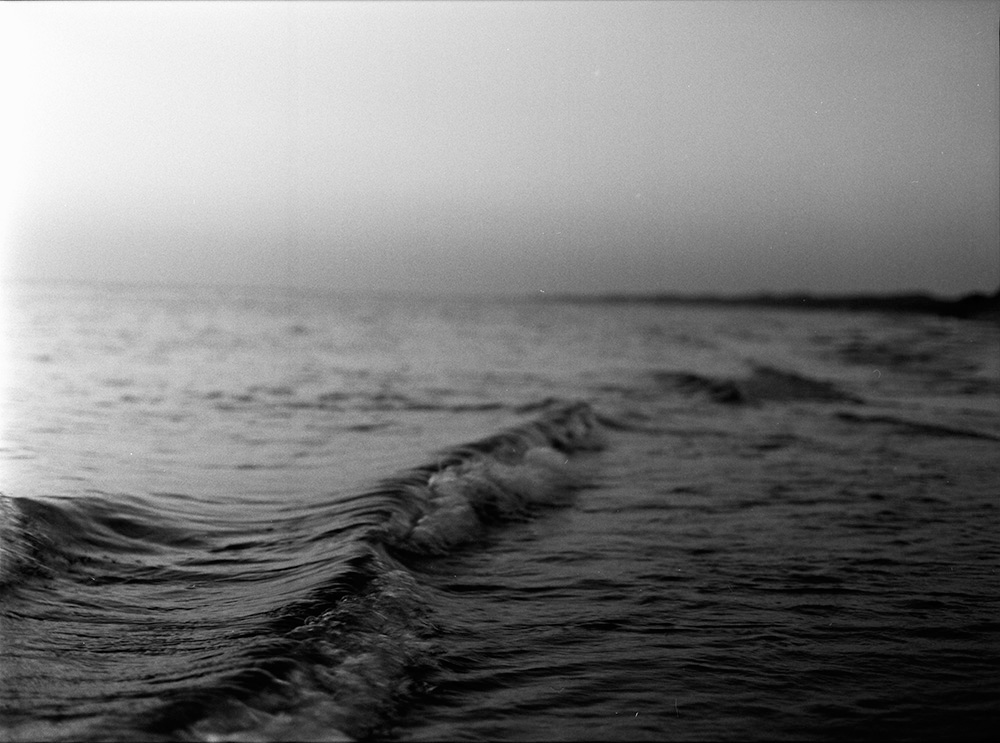 Lake Michigan Waves Near Dusk