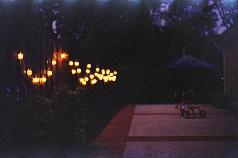 Patio Lights and Tricycle